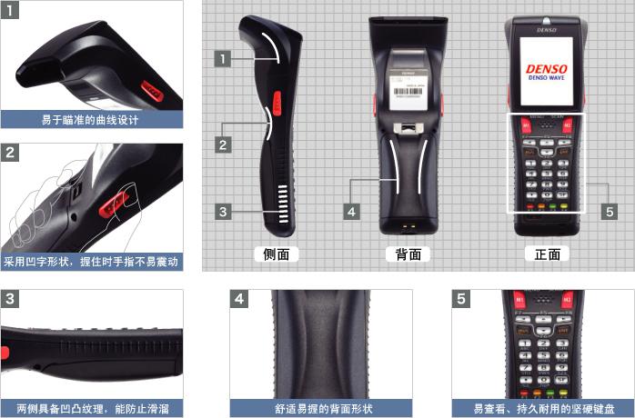 Denso BHT-800Q數(shù)據(jù)采集器 外形設計